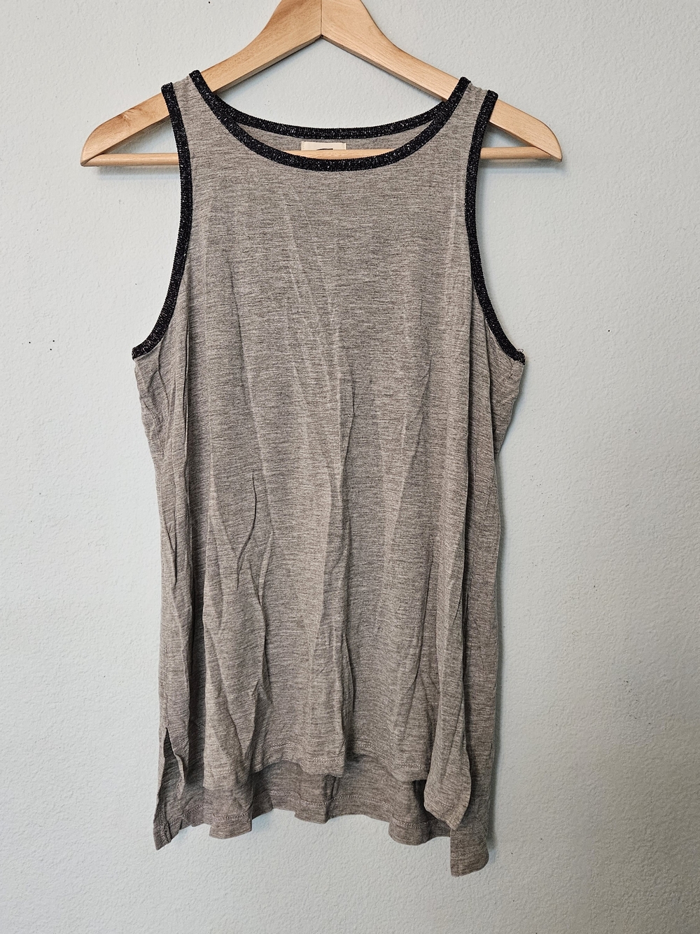 Old Navy Gray Tank with Black Trim
